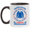 Funny NSA Mug We Can Hear You Now - Coffee Cup 11oz Accent AM11OZ