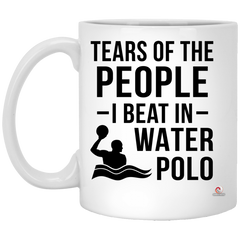 Funny Water Polo Player Mug Tears Of The People I Beat In Water Polo Coffee Cup 11oz White XP8434