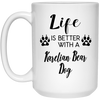 Funny Karelian Bear Dog Mug Life Is Better With A Karelian Bear Dog Coffee Cup 15oz White 21504