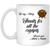 Funny Couples Relationship Mug To My Viking Thanks For All The Orgasms From Your Shield Maiden Coffee Cup 11oz White XP8434