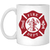Firefighter Mug Fire Dept Coffee Cup 11oz White XP8434
