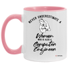 Computer Engineer Mug Never Underestimate A Woman Who Is Also A Computer Engineer Coffee Cup Two Tone Pink 11oz AM11OZ