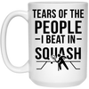 Funny Squash Mug Tears Of The People I Beat In Squash Coffee Mug 15oz White 21504