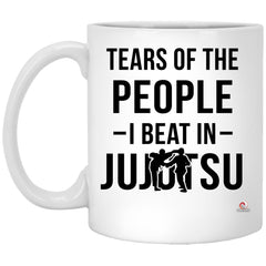Funny Jujutsu Mug Tears of People I Beat In Jujutsu Coffee Cup 11oz White XP8434
