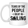 Funny Sailor Mug Tears Of The People I Beat In Sailing Coffee Cup 11oz White XP8434