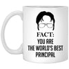 Funny Principal Mug Gift Fact You Are The World's Best Principal Coffee Cup 11oz White XP8434