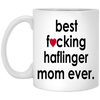 Funny Horse Mug B3st F-cking Haflinger Mom Ever Coffee Cup 11oz White XP8434