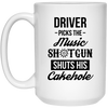 Funny Supernatural Mug Driver Picks The Music Shotgun Shuts His Cakehole Coffee Cup 15oz White 21504