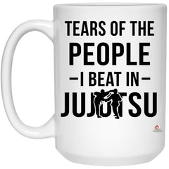 Funny Jujutsu Mug Tears of People I Beat In Jujutsu Coffee Cup 15oz White 21504