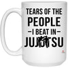Funny Jujutsu Mug Tears of People I Beat In Jujutsu Coffee Cup 15oz White 21504