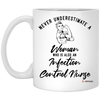 Infection Control Nurse Mug Never Underestimate A Woman Who Is Also An Infection Control Nurse Coffee Cup 11oz White XP8434