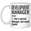 Funny Development Manager Mug Like A Normal Manager But Much Cooler Coffee Cup 11oz White XP8434