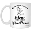 Urban Planner Mug Never Underestimate A Woman Who Is Also An Urban Planner Coffee Cup 11oz White XP8434