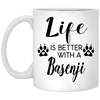 Funny Basenji Dog Mug Life Is Better With A Basenji Coffee Cup 11oz White XP8434