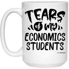 Funny Economics Professor Teacher Mug Tears of My Economics Students Coffee Cup 15oz White 21504