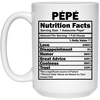 Funny Pepe Nutritional Facts Coffee Mug 15oz White 21504