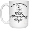 Otolaryngology Surgeon Mug Never Underestimate A Woman Who Is Also An Otolaryngology Surgeon Coffee Cup 15oz White 21504
