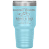 Funny Assistant Principal Tumbler Being An Assistant Principal Is Easy Like Riding A Bike Except The Bike Is On Fire Laser Etched 30oz Stainless Steel Tumbler
