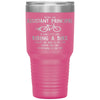 Funny Assistant Principal Tumbler Being An Assistant Principal Is Easy Like Riding A Bike Except The Bike Is On Fire Laser Etched 30oz Stainless Steel Tumbler