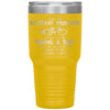 Funny Assistant Principal Tumbler Being An Assistant Principal Is Easy Like Riding A Bike Except The Bike Is On Fire Laser Etched 30oz Stainless Steel Tumbler