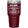 Funny Rescue Diver Tumbler All Men Are Created Equal Laser Etched 30oz Stainless Steel Tumbler