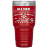 Funny Rescue Diver Tumbler All Men Are Created Equal Laser Etched 30oz Stainless Steel Tumbler