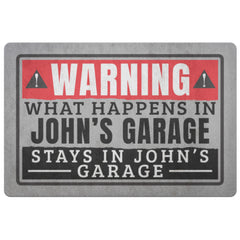 Funny Johns Garage Doormat