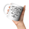 Personalized Cat Memorial Mug Don't Cry For Me Mom I'm Ok I Can Run Like A Kitty Coffee Cup White