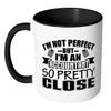 Accountant Mug Im Not Perfect But Im An Accountant White 11oz Accent Coffee Mugs