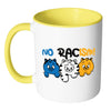 Activist Cat Mug No Racism White 11oz Accent Coffee Mugs