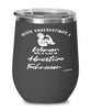 Admixture Technician Wine Glass Never Underestimate A Woman Who Is Also An Admixture Tech 12oz Stainless Steel Black