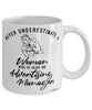 Advertising Manager Mug Never Underestimate A Woman Who Is Also An Advertising Manager Coffee Cup White