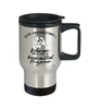 Aeronautical Engineer Travel Mug Never Underestimate A Woman Who Is Also An Aeronautical Engineer 14oz Stainless Steel