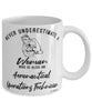 Aeronautical Operations Technician Mug Never Underestimate A Woman Who Is Also An Aeronautical Operations Tech Coffee Cup White