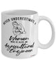 Agricultural Engineer Mug Never Underestimate A Woman Who Is Also An Agricultural Engineer Coffee Cup White