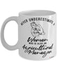 Agricultural Manager Mug Never Underestimate A Woman Who Is Also An Agricultural Manager Coffee Cup White