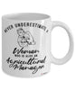 Agricultural Manager Mug Never Underestimate A Woman Who Is Also An Agricultural Manager Coffee Cup White