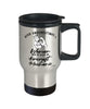 Aircraft Mechanic Travel Mug Never Underestimate A Woman Who Is Also An Aircraft Mechanic 14oz Stainless Steel