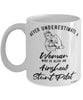 Airshow Stunt Pilot Mug Never Underestimate A Woman Who Is Also An Airshow Stunt Pilot Coffee Cup White