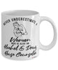 Alcohol Drug Abuse Counselor Mug Never Underestimate A Woman Who Is Also An Alcohol Drug Abuse Counselor Coffee Cup White