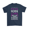 Alzheimer Awareness Shirt Faith Hope Cure Gildan Mens T-Shirt