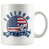 American Flag Patriot Mug Freedom Isnt Free 11oz White Coffee Mugs