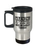 American Hairless Terrier Travel Mug Warning May Spontaneously Start Talking About American Hairless Terriers 14oz Stainless Steel