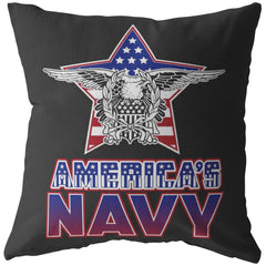 Americas Navy US Flag Eagle Pillows