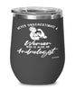 Andrologist Wine Glass Never Underestimate A Woman Who Is Also An Andrologist 12oz Stainless Steel Black