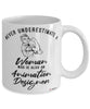 Animation Designer Mug Never Underestimate A Woman Who Is Also An Animation Designer Coffee Cup White