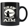 Archery Mug Draw Anchor Aim 11oz Black Coffee Mugs