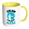 Archery Mug Draw Anchor Aim White 11oz Accent Coffee Mugs