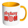 Archery Mug Archery Mom White 11oz Accent Coffee Mugs