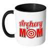 Archery Mug Archery Mom White 11oz Accent Coffee Mugs
